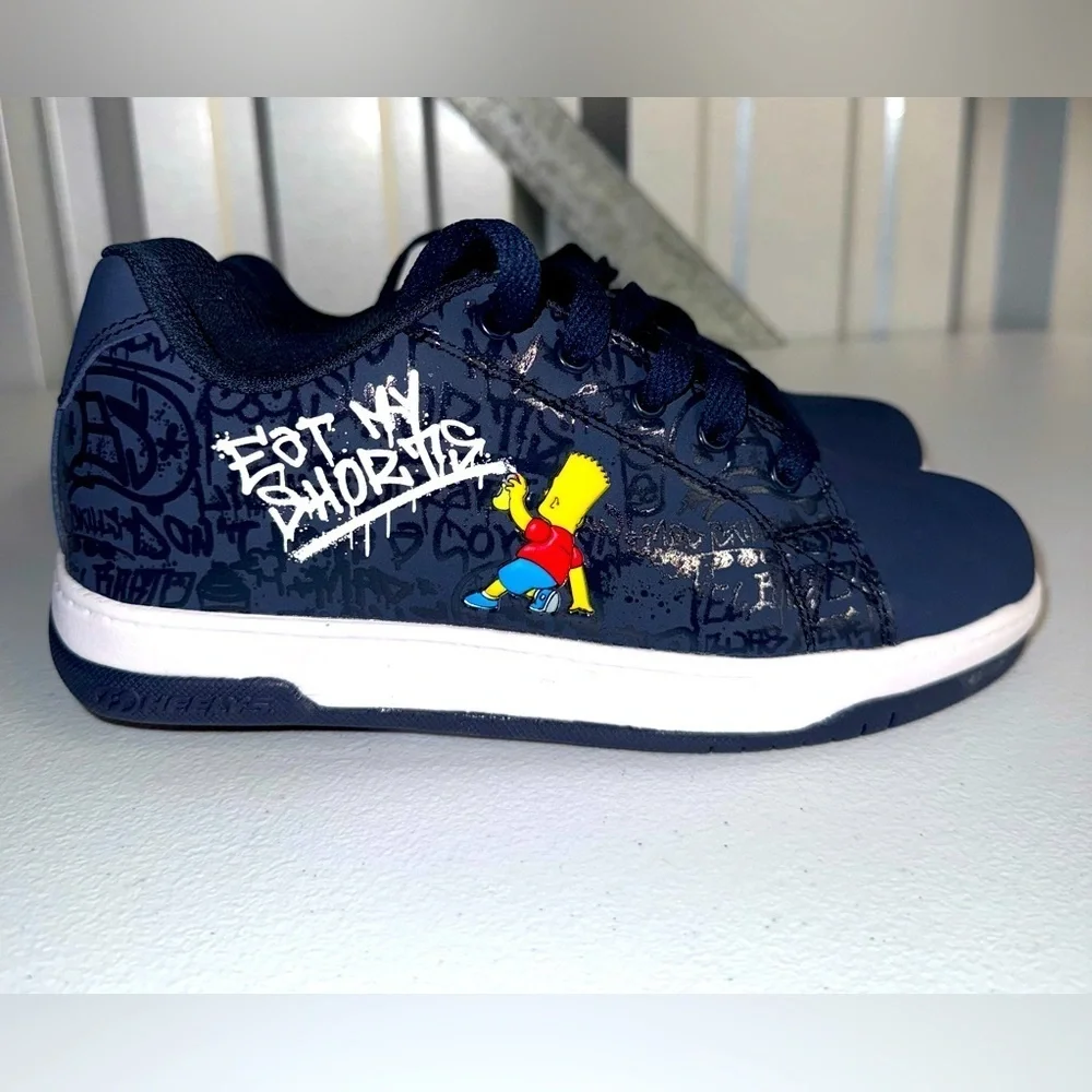 Bart Simpson Heelys Skater Sneakers Size 5 Youth